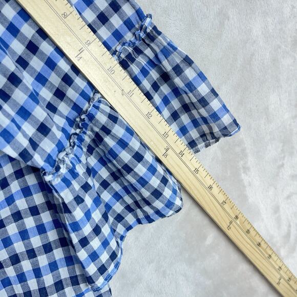 Johnny Was Workshop Taryn Runic 3X Gingham Embroidered Ruffle Cottagecore *FLAW* - Picture 11 of 13